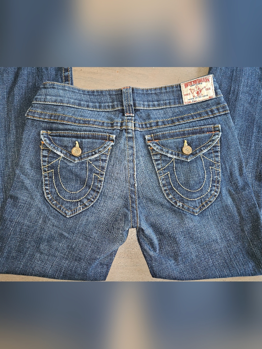 True Religion Women's Billy Boot Cut Jeans with Signature Pocket Stitching